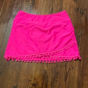 Very bright pink swimsuit bottom. Size medium.
